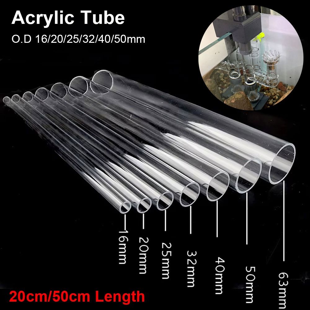 Aquarium Fish And Supplies - Tube acrylique transparent durable, diamètre extérieur