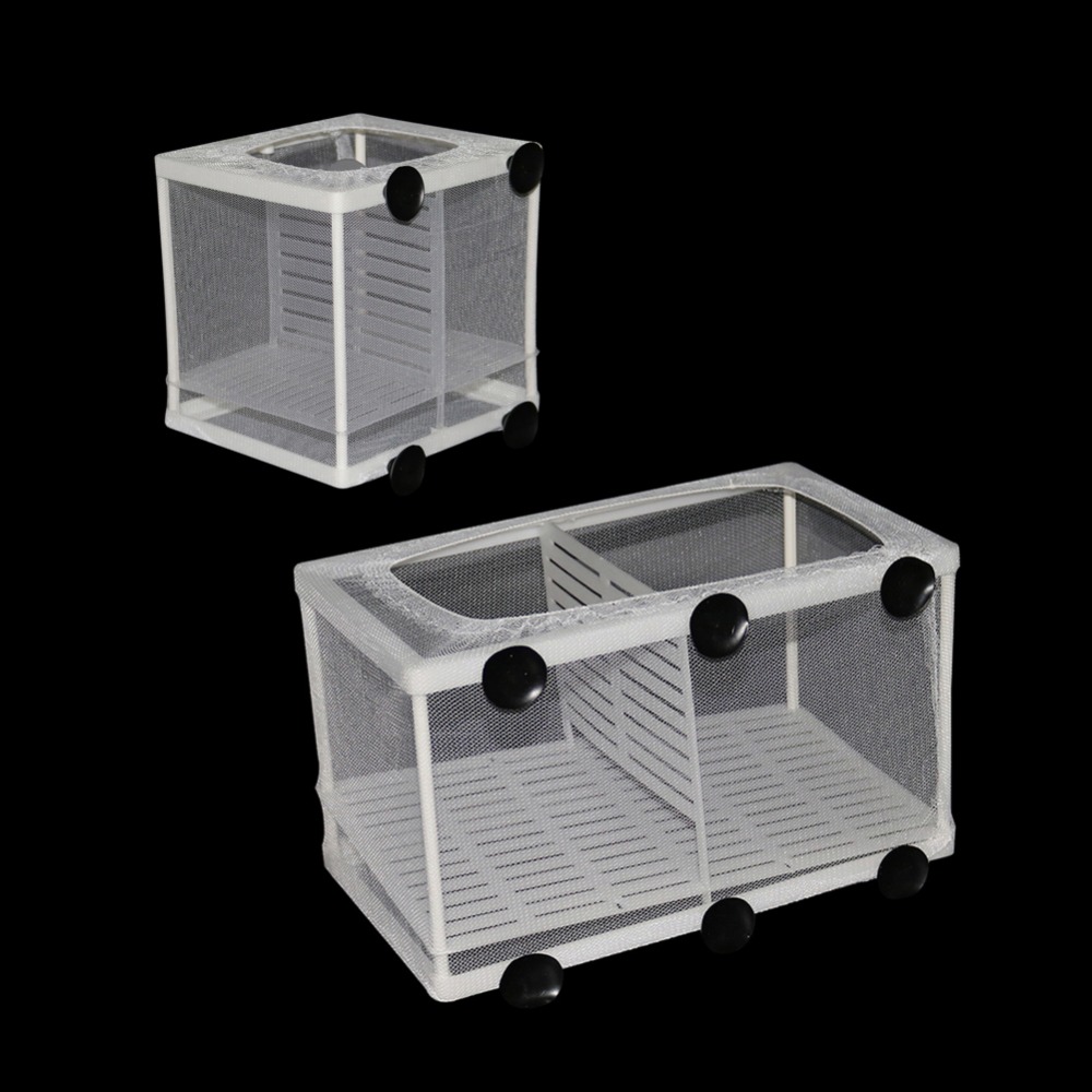 Aquarium Fish Trap - Filet d'incubateur d'élevage de poissons suspendu,