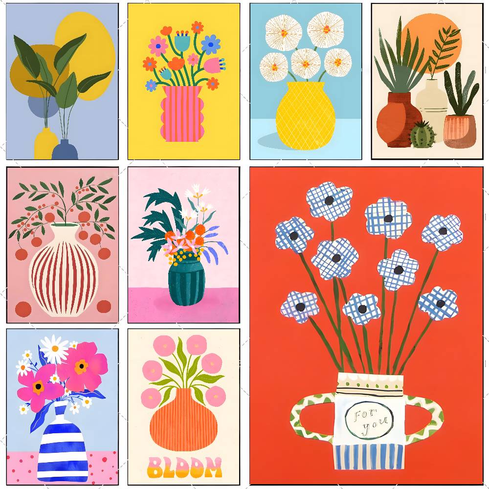 Live Plant Fertilizer - Affiche sur toile moderne avec motif