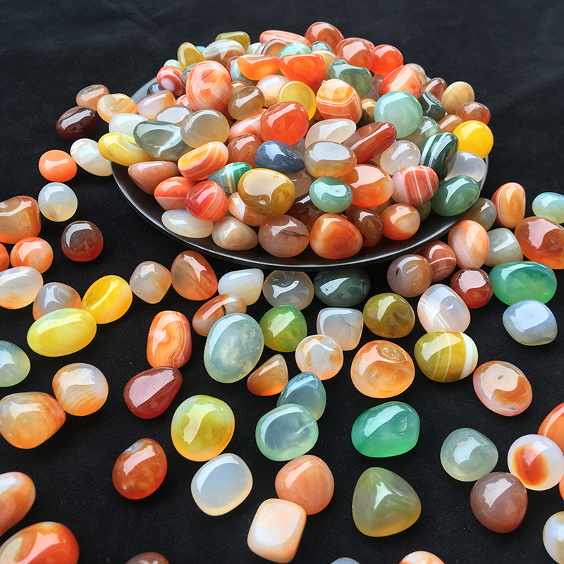 Aquarium Fish Rainbow - Gravier d'agate naturelle colorée JH103, pierres