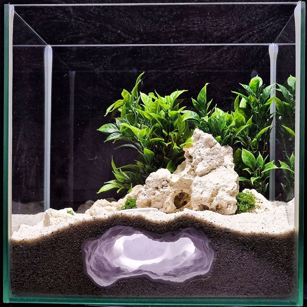 Aquarium Fish Hide - Caverne de Roche Paysagère 3D Imprimée