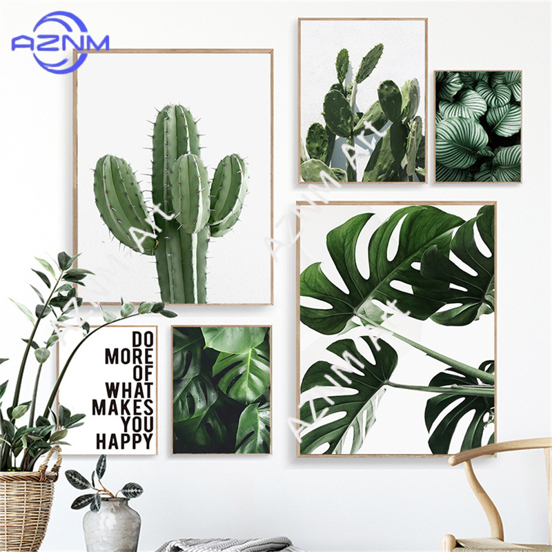 Live Plant Fertilizer - Affiche murale Monstera, peinture de plantes