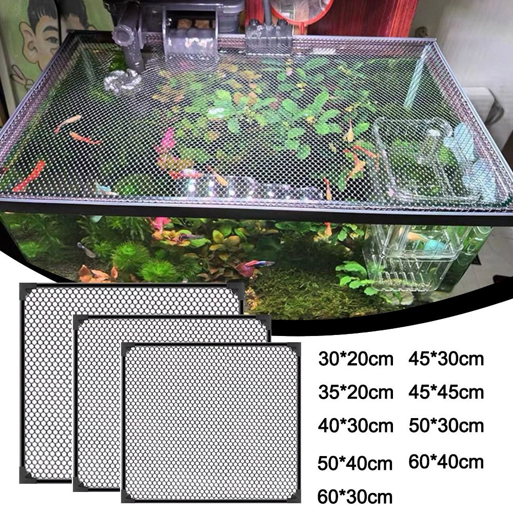 Aquarium Fish Trap - Couverture de couvercle d'aquarium magnétique durable,