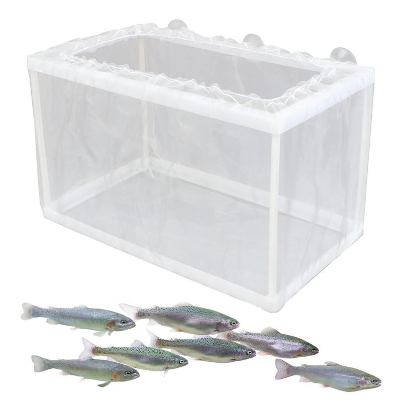 Aquarium Fish Trap - Boîte d'élevage de poissons avec aspiration,