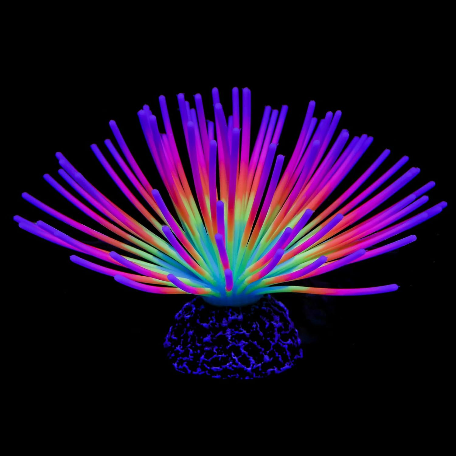 Aquarium Fish Rainbow - Boule d'ormeau arc-en-ciel imitée pour aquarium,