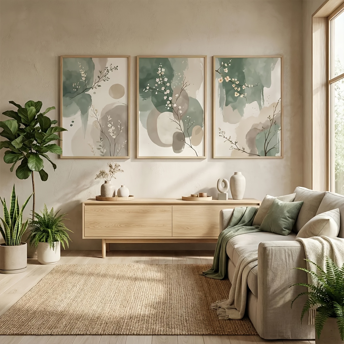 Lot de 3 tableaux muraux en to - Live Plant Fertilizer avis et prix