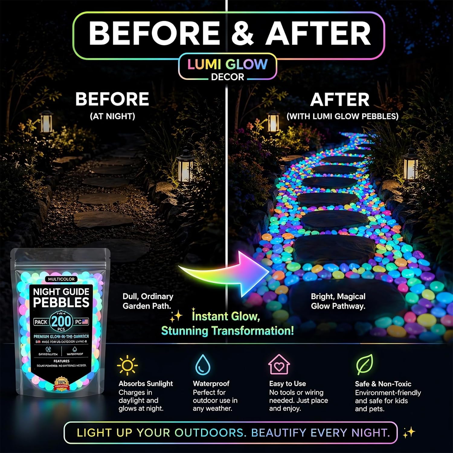 Galets Lumineux Colorés 2026 - - Aquarium Fish Rainbow avis et prix