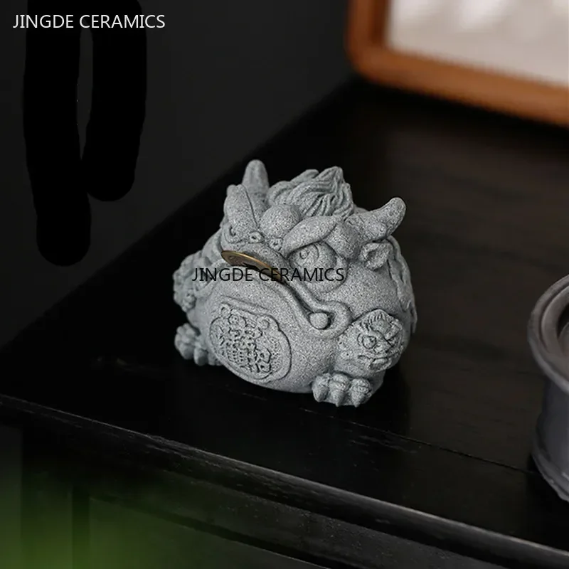 Grès Fengshui doré créatif, dé - Aquarium Fish Gallery avis et prix