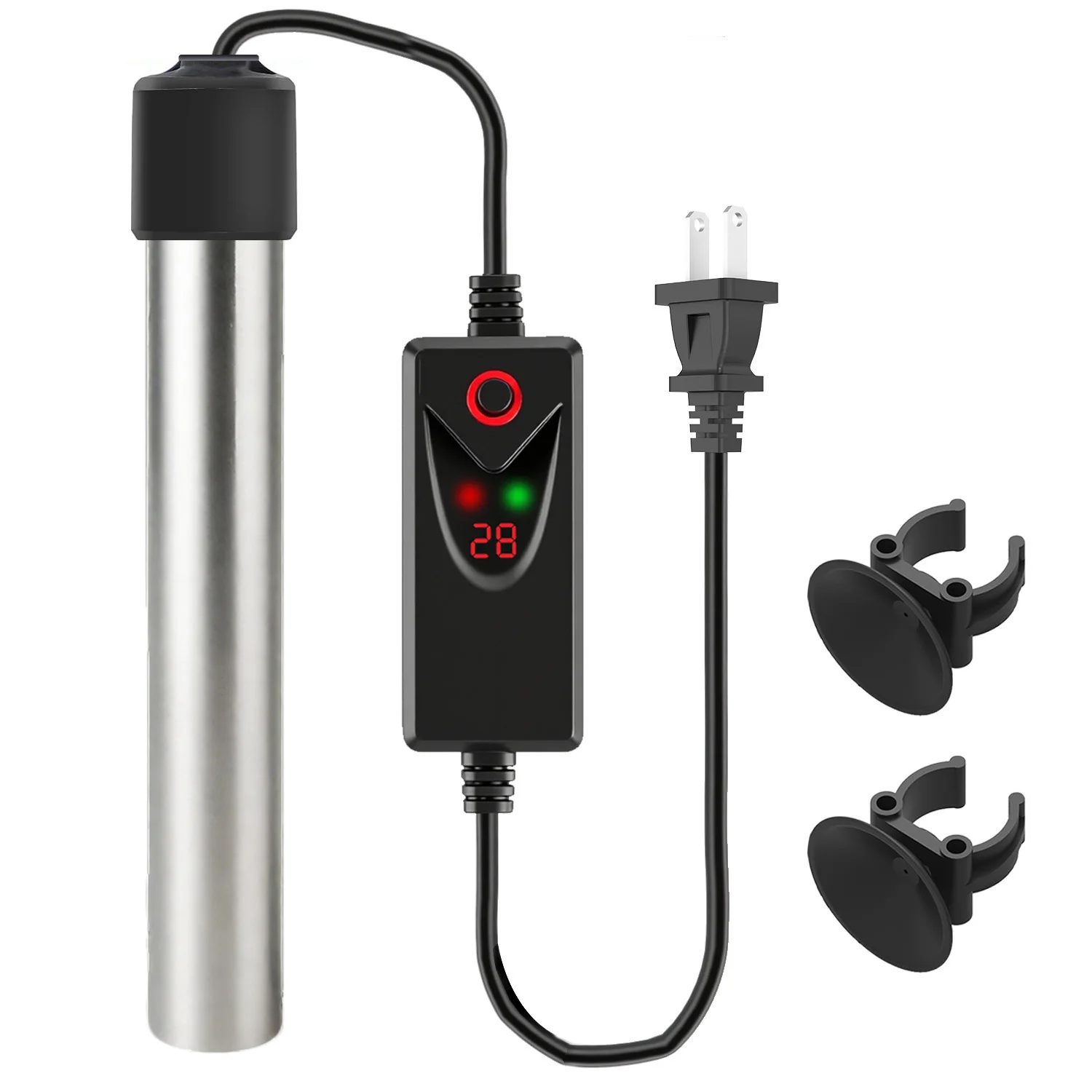 Mini tige chauffante en acier  - Aquarium Fish Uk avis et prix