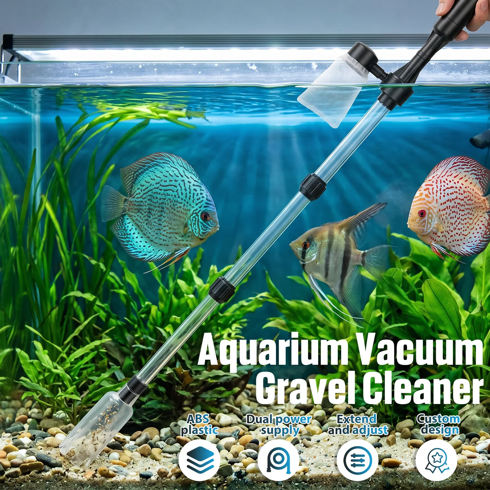 Aspirateur de gravier pour aqu - Aquarium Fish Tank Cleaner avis et prix