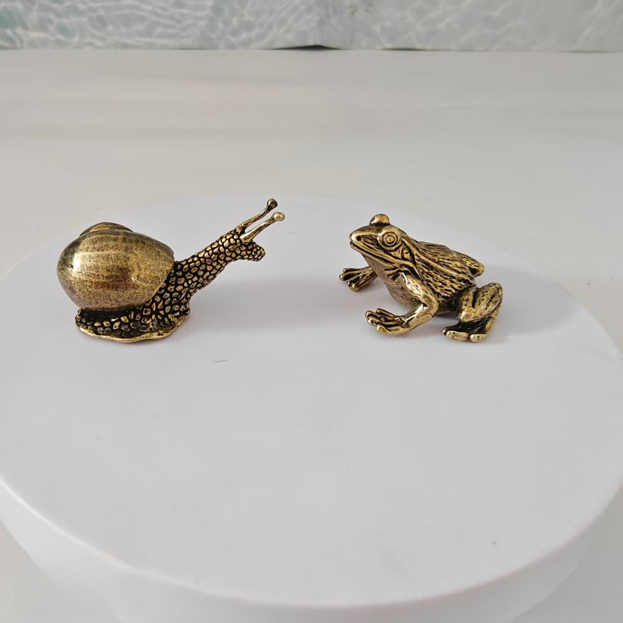 2 mini-ornements en laiton en  - Aquarium Fish Gallery avis et prix