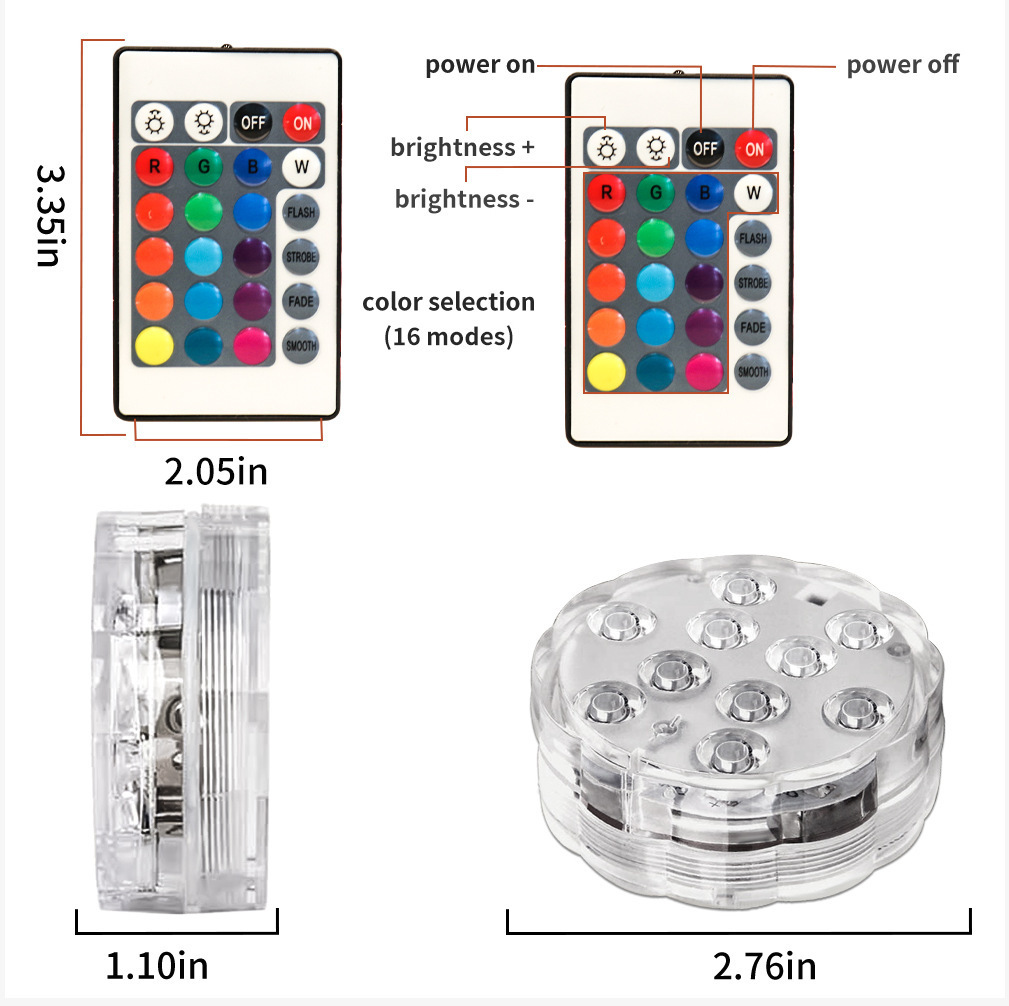 Lampe de plongée 13 LED, lampe - Aquarium Fish Rainbow avis et prix