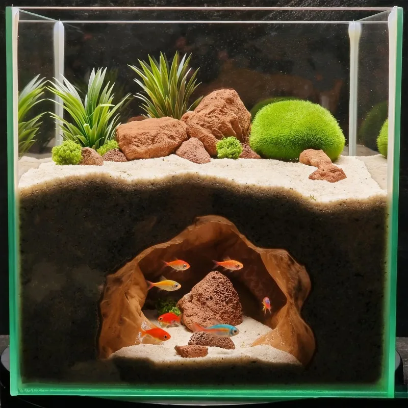 Ornement d'aquarium de grotte  - Aquarium Fish Hide avis et prix