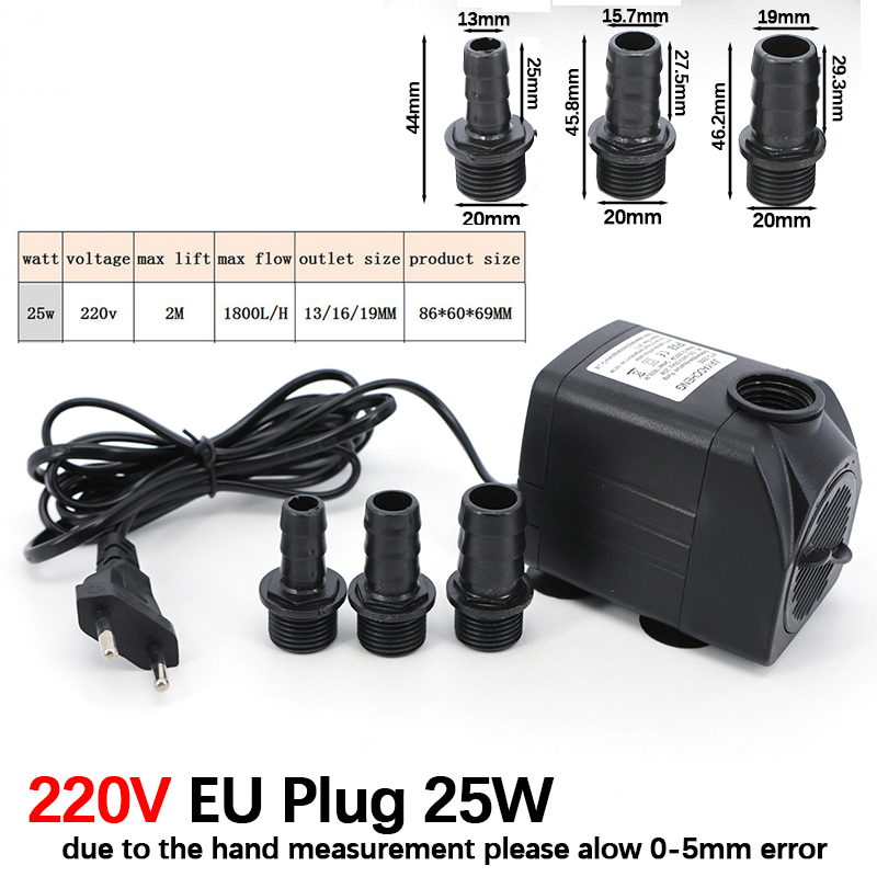 Pompe à eau submersible AC 220 - Aquarium Fish And Supplies avis et prix