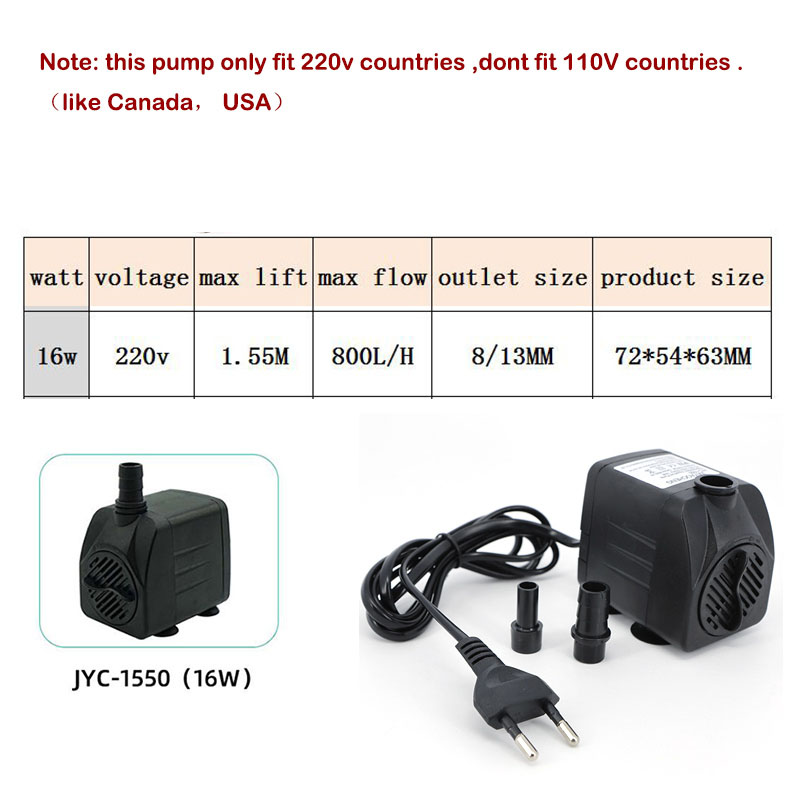 Pompe à eau submersible AC 220 - Aquarium Fish And Supplies avis et prix