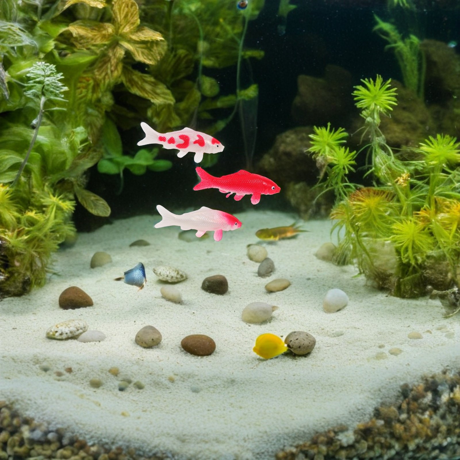 6 pièces de poissons koi minia - Aquarium Fish Low Maintenance avis et prix